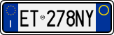 License plate of Italy, Cars (1994 year series)