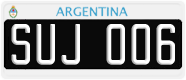 License plate of Argentina, Cars (1995, ABC 123)