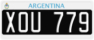 License plate of Argentina, Cars (1995, ABC 123)