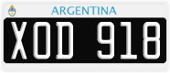 License plate of Argentina, Cars (1995, ABC 123)