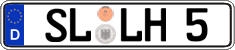 German license plate, Regular plates