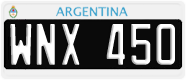 License plate of Argentina, Cars (1995, ABC 123)