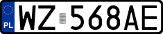 License plates of Poland, Regular car plates