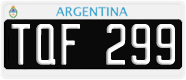 License plate of Argentina, Cars (1995, ABC 123)