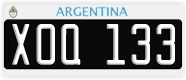 License plate of Argentina, Cars (1995, ABC 123)