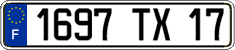 French license plate, FNI