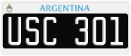 License plate of Argentina, Cars (1995, ABC 123)