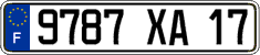 French license plate, FNI