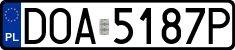 License plates of Poland, Regular car plates