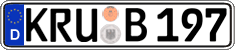 German license plate, Regular plates