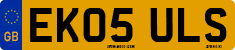License plate of the United Kingdom, 2001 year system