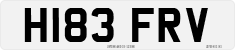 License plate of the United Kingdom, 1983 year system