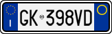 License plate of Italy, Cars (1994 year series)