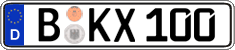 German license plate, Regular plates