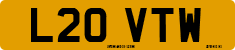 License plate of the United Kingdom, 1983 year system