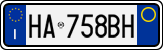 License plate of Italy, Cars (1994 year series)