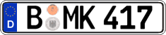 German license plate, Regular plates