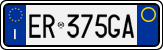 License plate of Italy, Cars (1994 year series)