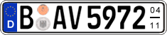 German license plate, Seasonal plates