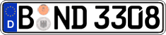 German license plate, Regular plates