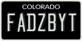 Colorado, Vanity Plates