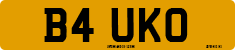 License plate of the United Kingdom, 1983 year system