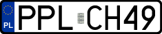 License plates of Poland, Regular car plates