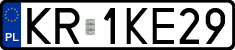 License plates of Poland, Regular car plates