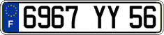 French license plate, FNI