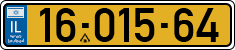 License plate of Israel, Regular plates