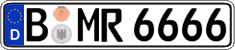 German license plate, Regular plates