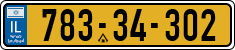 License plate of Israel, Regular plates