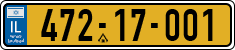 License plate of Israel, Regular plates