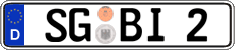 German license plate, Regular plates