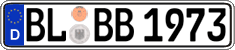German license plate, Regular plates