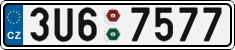 License plate of the Czech Republic, Cars (2001)