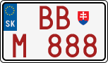 License plate of Slovakia, Dealer