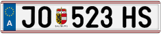 License plate of Austria, Regular plates