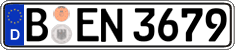 German license plate, Regular plates