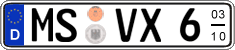German license plate, Seasonal plates