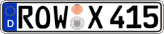 German license plate, Regular plates