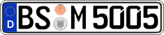 German license plate, Regular plates