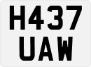License plate of the United Kingdom, 1983 year system