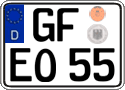 German license plate, Regular plates