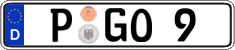 German license plate, Regular plates
