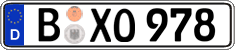 German license plate, Regular plates