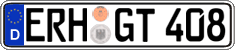 German license plate, Regular plates