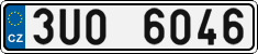 License plate of the Czech Republic, Cars (2001)