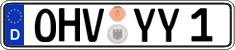 German license plate, Regular plates