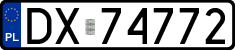 License plates of Poland, Regular car plates